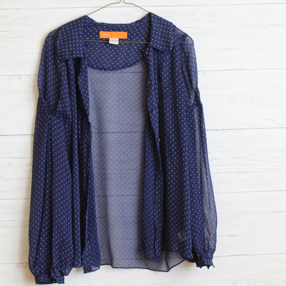 100% Silk  Blouse Size M